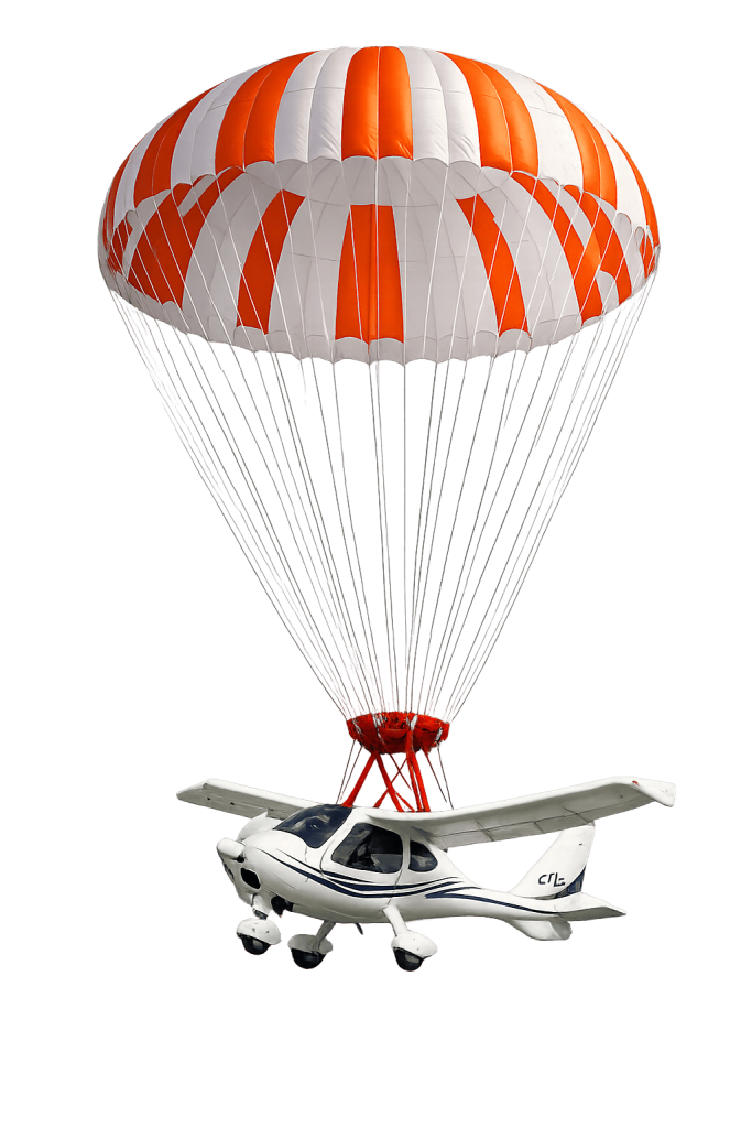 Système parachute cellule avion aéroclub à Valenciennes